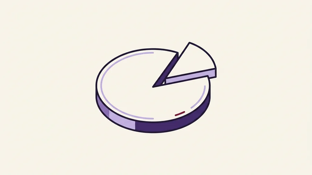 A round disc with one wedge lifted out of it